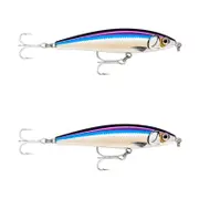 2x Rapala 10cm X Rap Magnum Prey Lipless Hard Body Fish Lures -PUR High Voltage