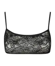 Dries Van Noten Lace Detailed Strapped Bra S,XS black