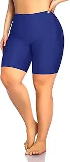 [Aqua Eve] Plus Size Swim Shorts Women Tummy Control Swimsuit Bottoms High Waisted Bikini Bottom