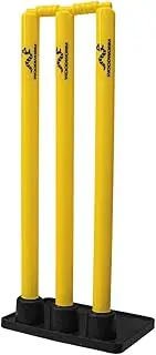 Woodworm Cricket Heavy Duty Rubber Base Stump and Bails Set