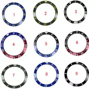 Replacement Ceramic Bezel Insert Watch Ring for 40mm GMT Watch Case Accessories