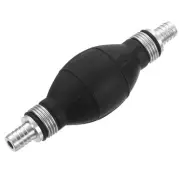 12mm 1/2" Rubber Fuel Primer Pump, Transfer Vacuum Hose Hand Siphon Bulb, Silver