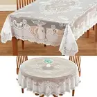 Tablecloth White Banquet Party Rectangle/Round Table Wedding Christmas season