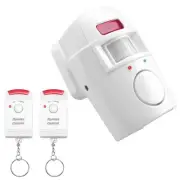 Infrared Motion Sensor Alarm - Burglar Alarm with 2 Remote Controls,9383
