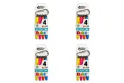 16pc Texta Non-Toxic Bullet Highlighters Yellow Pink Orange Blue on Carabiner
