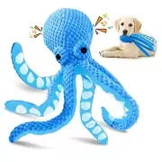 Large Squeaky Dog Toys：Plush Dog Toys with Soft Fabric for Small, octopus