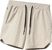 [Qianly] Men's Workout Shorts with Zipper Pockets Sportswear Athletic Running Shorts for Fitness
