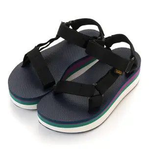 TEVA W FLATFORM UNIVERSAL PETRO-織帶涼鞋 女款 厚底涼鞋 1013653-BLK