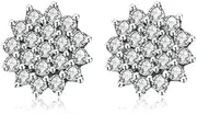 [Generic] 100% 925 Dazzling Snowflake Stud Earrings for Women Fine Jewelry Made in China