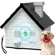 Anti Barking Device, Anti Barking Device for Dogs, Ultrasonic Dog Bark Deterrent Device, 50FT Bark Dog Bark Silencer, Anti Barking Device for Dogs Indoor Outdoor Use (Black and White House Style)