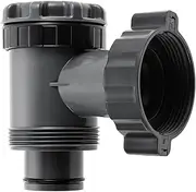 Yetaha Plunger Valve for Intex Pools, Above Ground Pool Filter Pump On Off Plunger Valve Part, Replacement Pool Shut Off Valve Connection 38 Threaded Pump Compatible