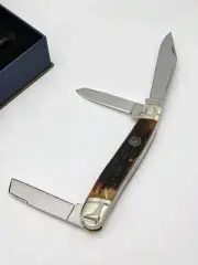 Colt CT322 Large Dog Leg Stockman Stag Bone Folding Pocket Knife NIB