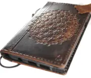 Genuine Leather case f Google Pixel 6 6A 7 8 Pro 5 5A 7A 8A 4 4A Wallet Stamping