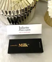 COMMODITY MILK+ BOLD WOMENS PERFUME SPRAY 5ML & JULIETTE HAS A GUN NAP 5ML NEW