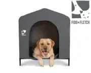 Fido & Fletch Soft Dog Kennel House Durable Polyester Mat DIY Assembly - LARGE