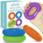 Hand Strengthener Grip Ring - Forearm Ring Hand Exercisers Multicolor (4 Pack)