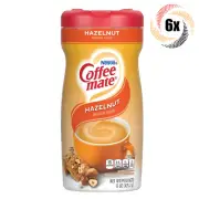 6x Containers Nestle Coffee Mate Hazelnut Flavor Coffee Creamer | 15oz