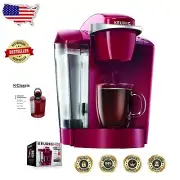 Compact Rhubarb K-Classic Coffee Maker with Reusable Filter, 1.4L Capacity