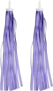 uxcell Bike Streamers, Colorful Scooter Handlebar Tassels Grips Ribbon Accessories Decorations for Bicycle Tricycle Handles, Purple