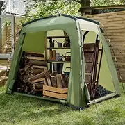EVER ADVANCED Bike Storage Tent, Portable Bike Shed for 3 Bikes, Storage Sheds with PU4000 mm Water-Resistant for Bicycles, Motorcycles, Lawn Mower, Garden Tools, Lightweight Bike Tent, 6.6'x4'x5.4'