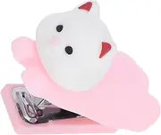 HOODANCOS Portable PVC Silicone Mini Stapler for Desk Animal Design Hand Stapler Charming Office Stationery