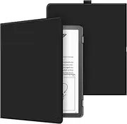 Fintie Slimshell Case for Kindle Scribe 10.2 Inch (2022 Released) - Premium PU Leather Lightweight Book Folio Cover Auto Sleep/Wake with Pen Holder, Black