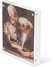 Scribble 5 x 5 Acrylic Photo Frame / Block, Free Standing, Magnetic