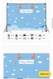 hot ballon backdrop