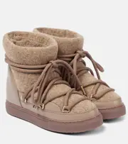 [Inuikii] Inuikii Felt Wedge snow boots AU 5 brown