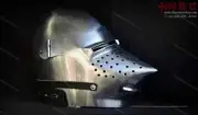 Medieval Helmet Version reenactment 2 Knight 16 Gauge Steel Larp Cosplay Helmet