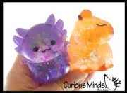 Set of 2 Animal Sugar Balls - Axolotl and Capybara - Syrup Molasses Thick Glue/G