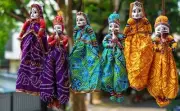 5 Pair SET Indian Handmade Cloth Georgette Beautiful Puppets Sets Male Or Female