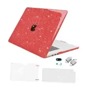 Compatible with MacBook Air 15 inch Case 2025 2024 2023 Release M4 A3241 Red