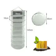 2 pcs Dry Net 8 Tier Herb Drying System Net Grow Tent Air Hydroponic & Carry Bag