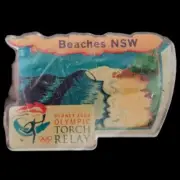 Vintage Sydney 2000 Olympic Torch Relay Beaches NSW collectable Pin Badge