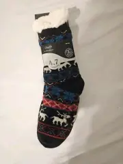 Fashion By Mirabeau Women's Reindeer and Holley Thermal Knit Slipper Socks New
