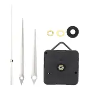 1Set Quartz Clock Movement Mechanism 1/2" Shaft for 2-3mm Dial Thick Silver