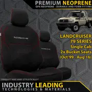 Toyota Landcruiser 79 Series - Single Cab with 2x Bucket Seats - GP6 Premium Neoprene Front Seat Covers (Made to Order)