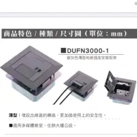 在飛比找蝦皮購物優惠-國際牌 地板插座 DUFN3000-1