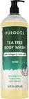 All Natural Tea Tree Mint Body Wash with Collagen and Stem Cells 16oz (Pack of 2