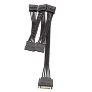 15 Pin SATA Power Splitter Cable 1 Male to 5 Female Adapter for HDD SSD Drives