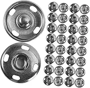 SHINEOFI 100pcs Sewing Snap Fasteners- Metal Snap Buttons Kit for Clothes Easy to Install Sew on Snaps for DIY Fashionable Design for Coats and Shirts