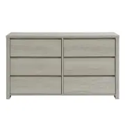 Alta Wooden Chest of 6-Drawers Dresser Storage Cabinet - Dusky Oak
