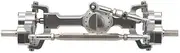 1/10 Front and Rear Axle Set for 1/12 MN MN99S MN98 D90 D91 D99 D99S MN90 RC Car Upgrade MN Aluminum Alloy CNC Anodized Full Metal Fr&on&t Rear Portal Axle(Silver Front)