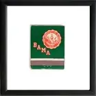 MATCH SOUTH VINTAGE ALABAMA SEAL REPLICA GREEN MATCHBOOK MINI PRINT FRAMED