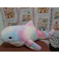 在飛比找蝦皮購物優惠-粉色鯊魚娃娃 彩色鯊魚抱枕 鯊魚 彩虹鯊魚玩偶 海洋動物 彩