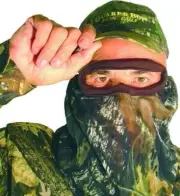 Quaker Bandito Elite Hunting Face Mask w/Elastic Band 3/4 Mobu 56212