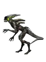 Aliens Fireteam Elite Spitter Action Figure 7” Scale with Tail – Black