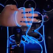 9.8ft Blue LED Car Interior Light EL Wiring Neon Strip DIY Flexible Ambient Lamp (for: Nissan)