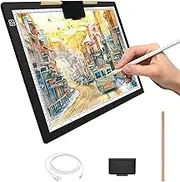 A4 LED Copy Board Light Tracing Box, Ultra-Thin Adjustable USB Power Artcraft LED Trace Light Pad for Tattoo Transferring, Drawing, Streaming, Sketching, Animation, Stenciling